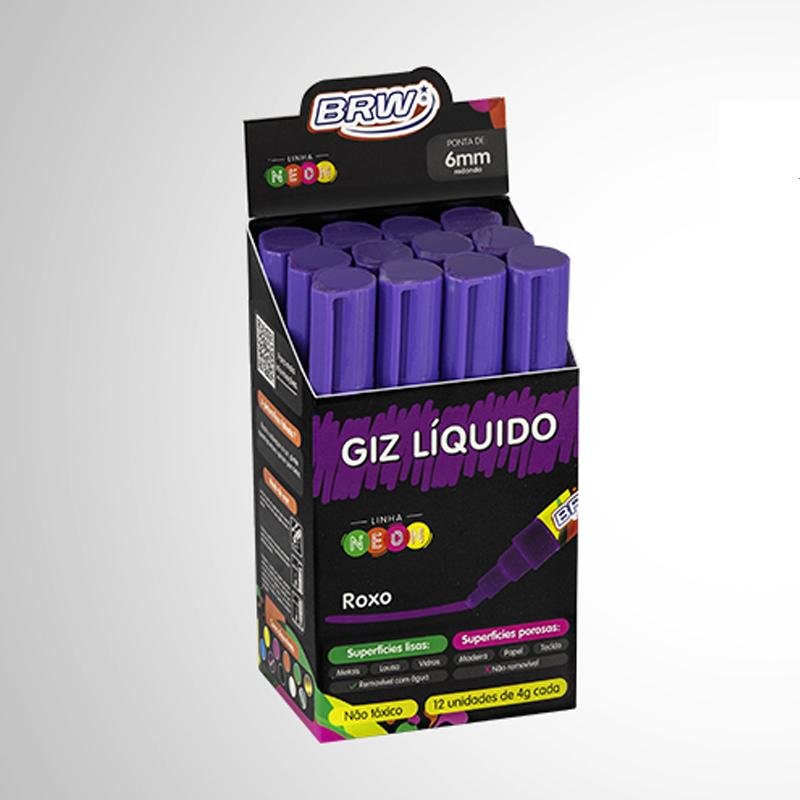 Giz liquido 6mm roxo 4gr BRW