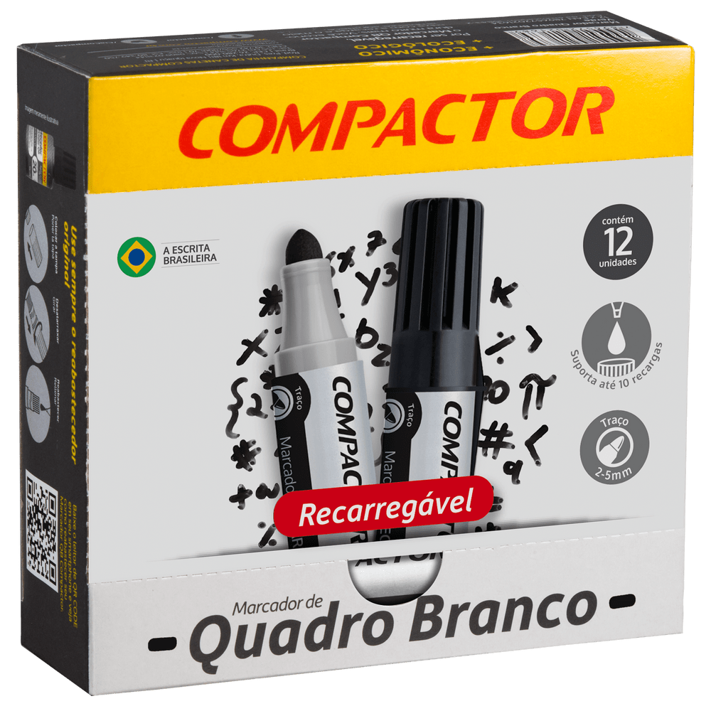 Marcador quadro bco rec.pt.Compactor