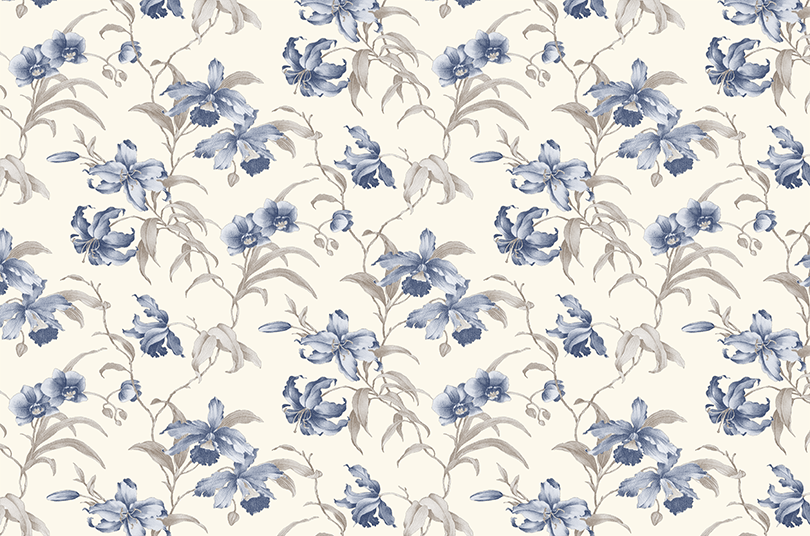 Papel adesivo Lirio 45cm.x1mt.Con-Tact