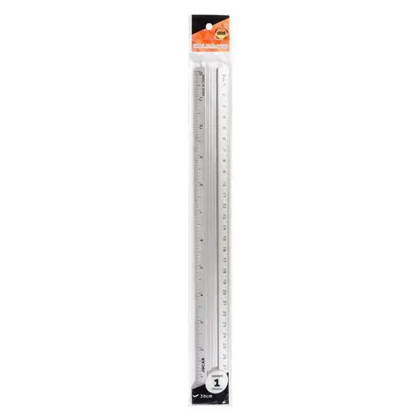 Regua aluminio blister 30cm. Jocar Leonora