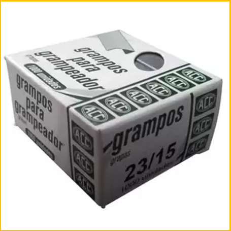 Grampos 23-15 110f.galvanizado 1000und ACC