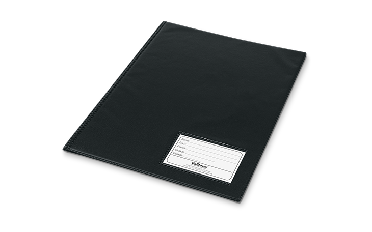 Pasta catalogo preta visor 10sac.Polibras