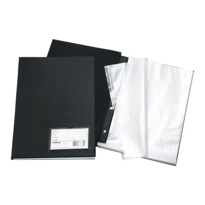 Pasta catalogo preta visor 50sac.Polibras