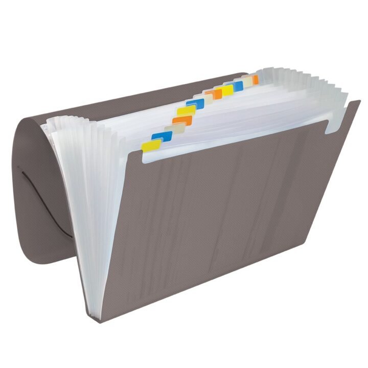 Pasta sanfonada A4 12Div. fume Dac