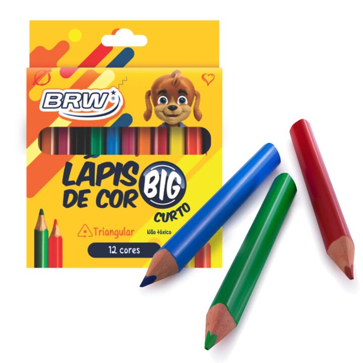 Lapis de cor 12cores BIG triangular pq BRW