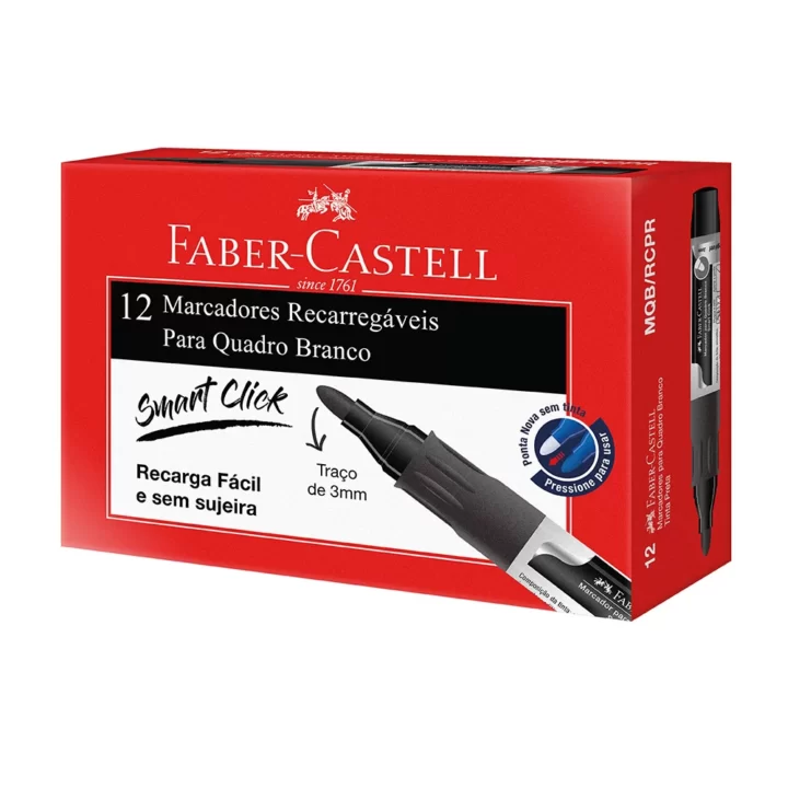 Marcador quadro bran.preto Faber castell