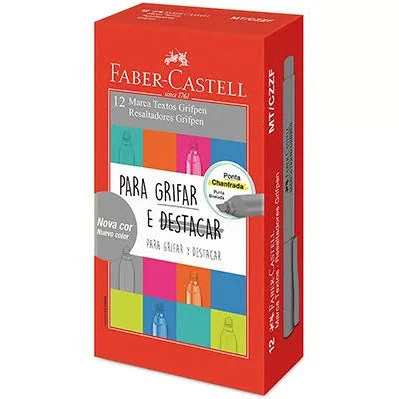 Marcatexto grifpen cinza Faber castell