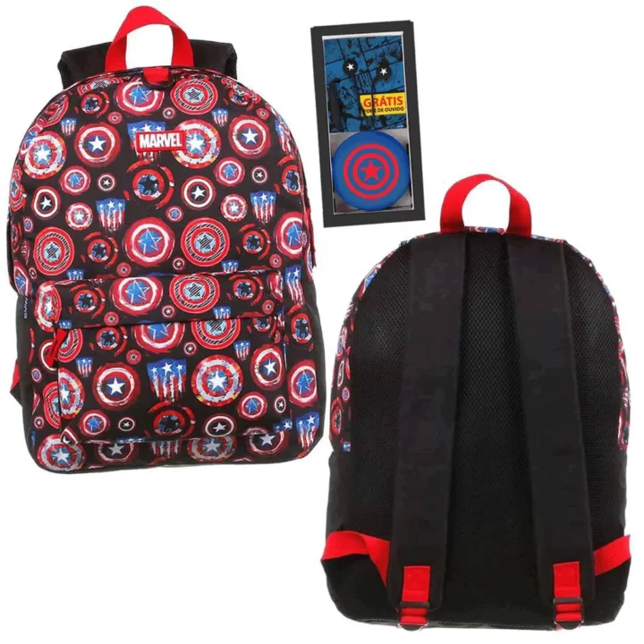 Mochila costas cap.america +fone 11703 Dermiwil