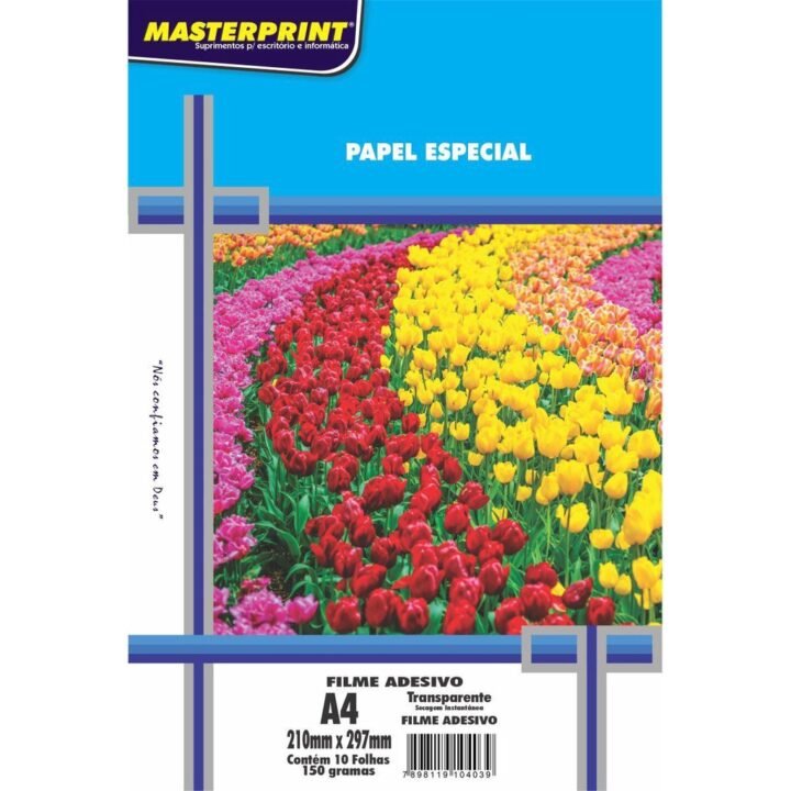 Papel foto A4 ades.transp.150gm2 10f.Masterprint