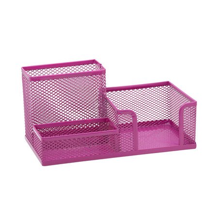 Organizador de mesa aramado 3compart.rosa BRW