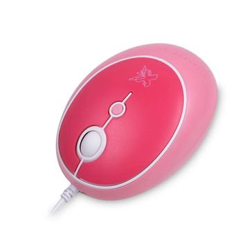 Mouse optico com fio 1600DPI pink candy Maxprint