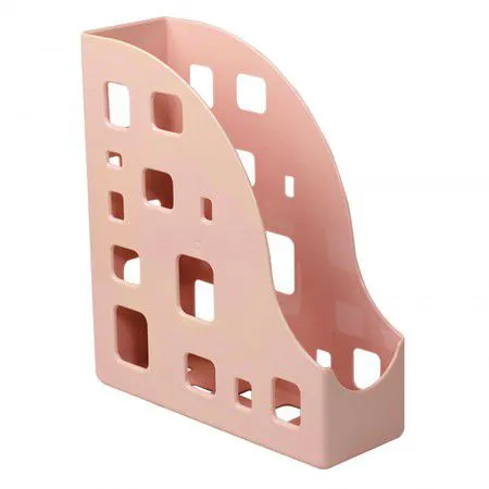 Organizador porta revistas plast.rosa pastel Dello