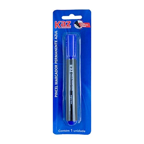 Marcador permanente 4mm P.Q.azul KAZ