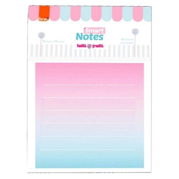Notas ades.76x76 50f.pautado tuttifrutti BRW