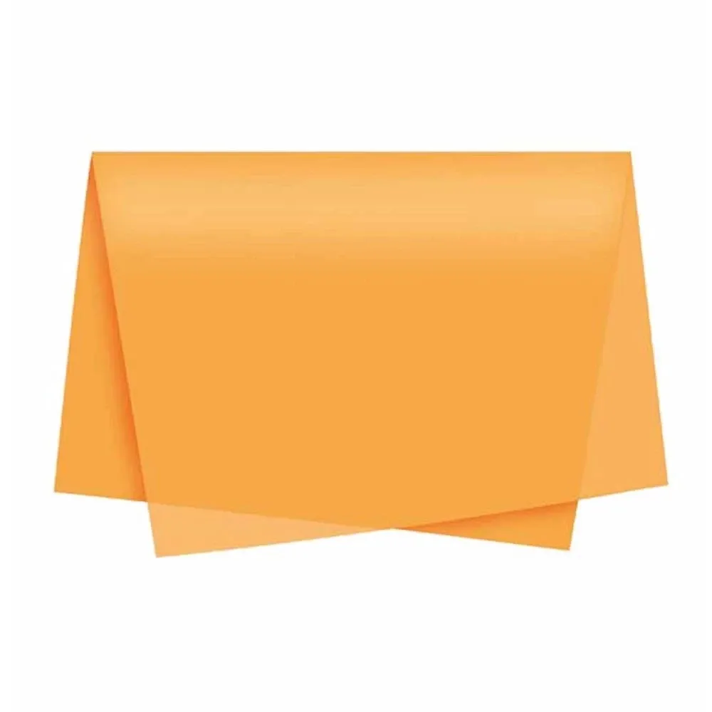 Papel de seda 48x62cm laranja Ridet