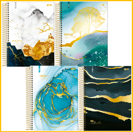 Caderno univ.10M 160f.CD mable Jandaia